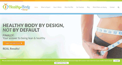 Desktop Screenshot of healthybodybydesign.com